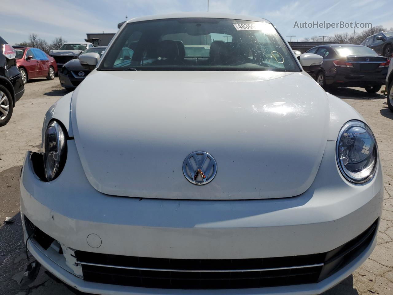 2014 Volkswagen Beetle  White vin: 3VWJ07AT1EM637843