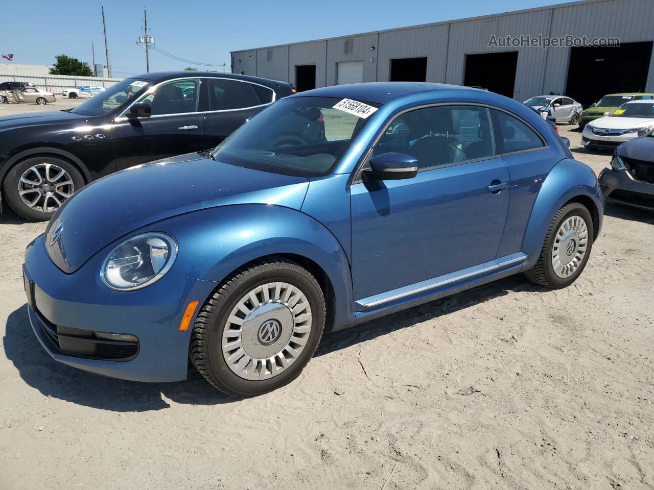 2016 Volkswagen Beetle Se Синий vin: 3VWJ07AT1GM615330