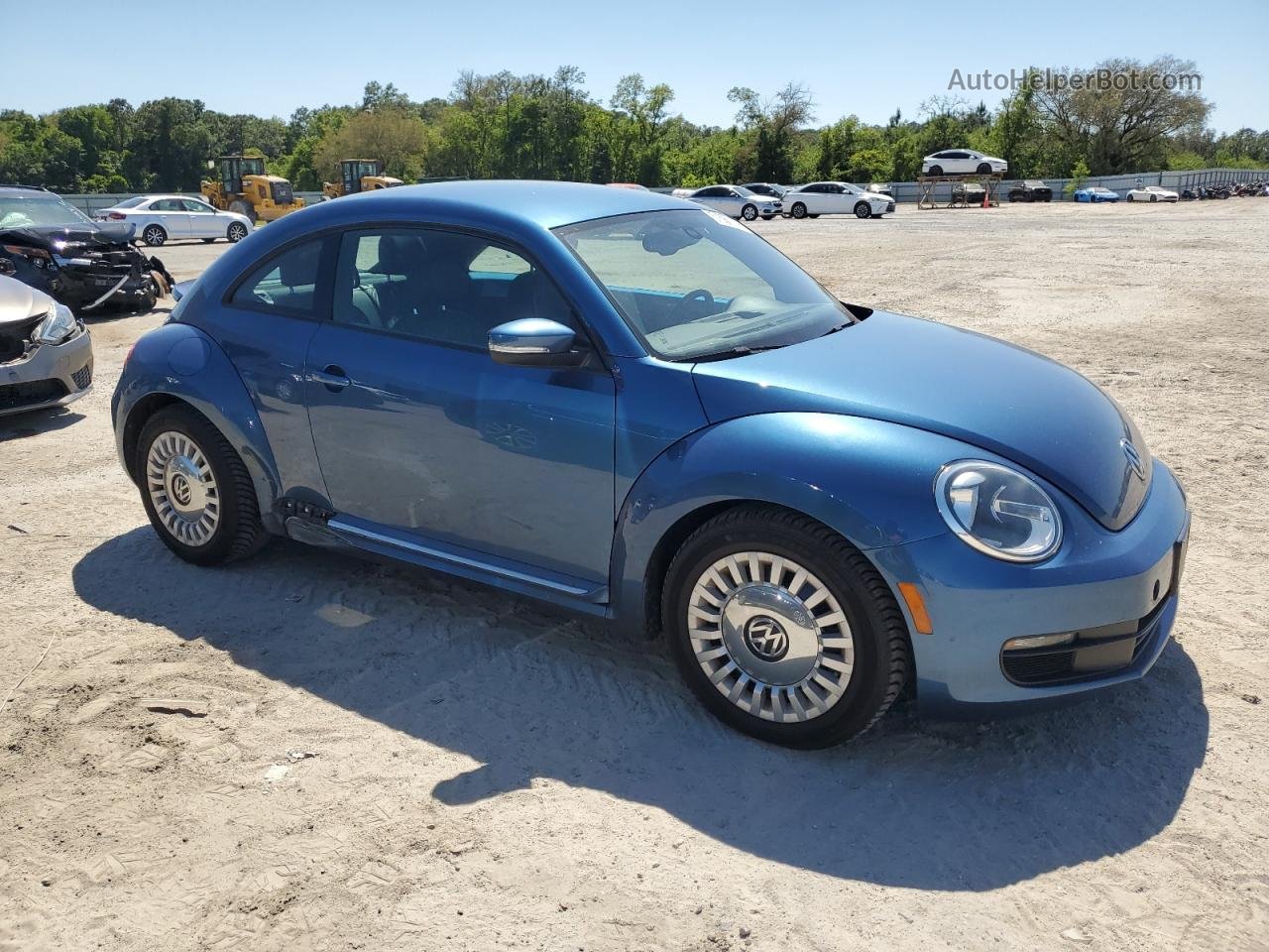 2016 Volkswagen Beetle Se Синий vin: 3VWJ07AT1GM615330