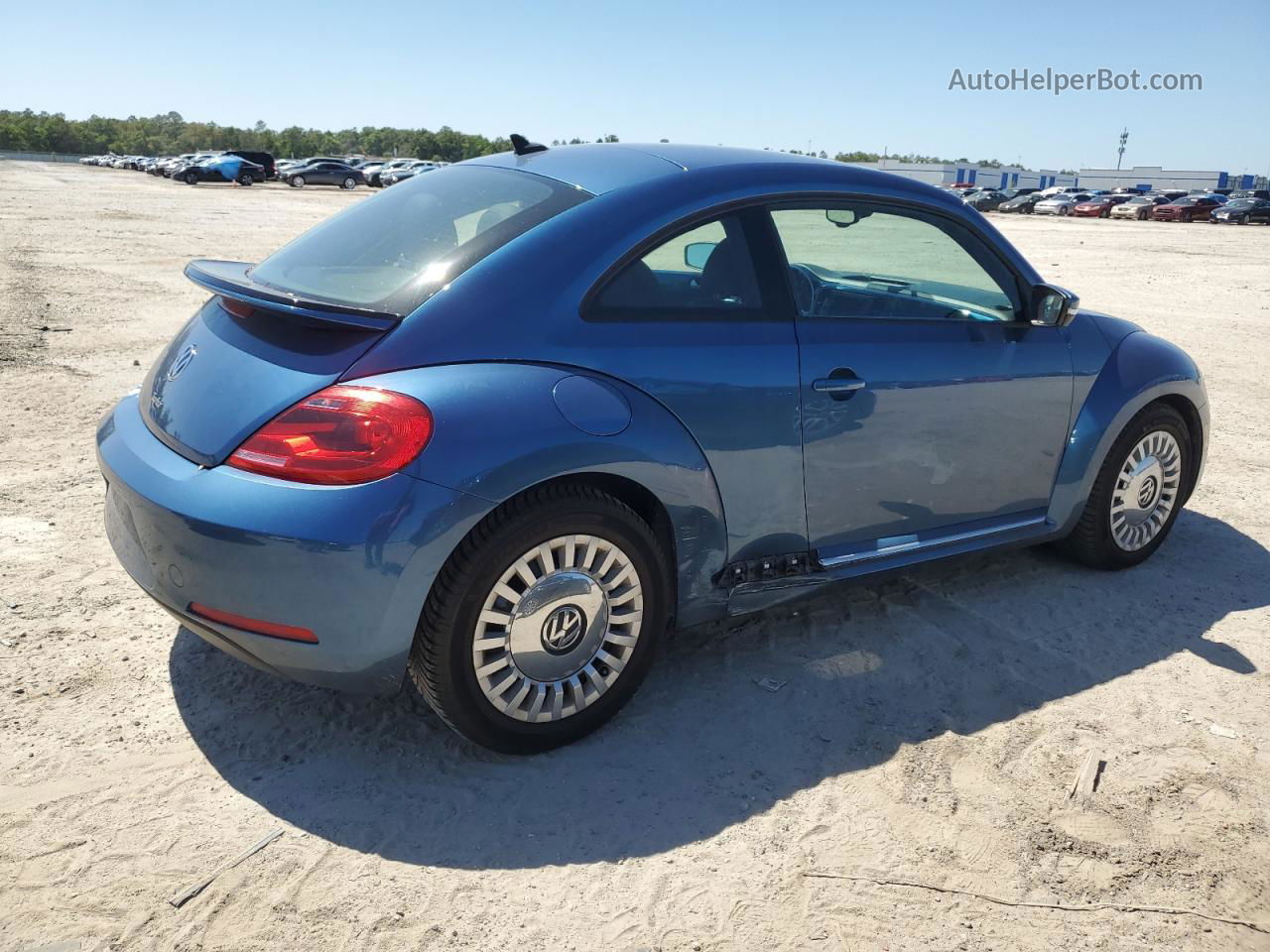 2016 Volkswagen Beetle Se Синий vin: 3VWJ07AT1GM615330