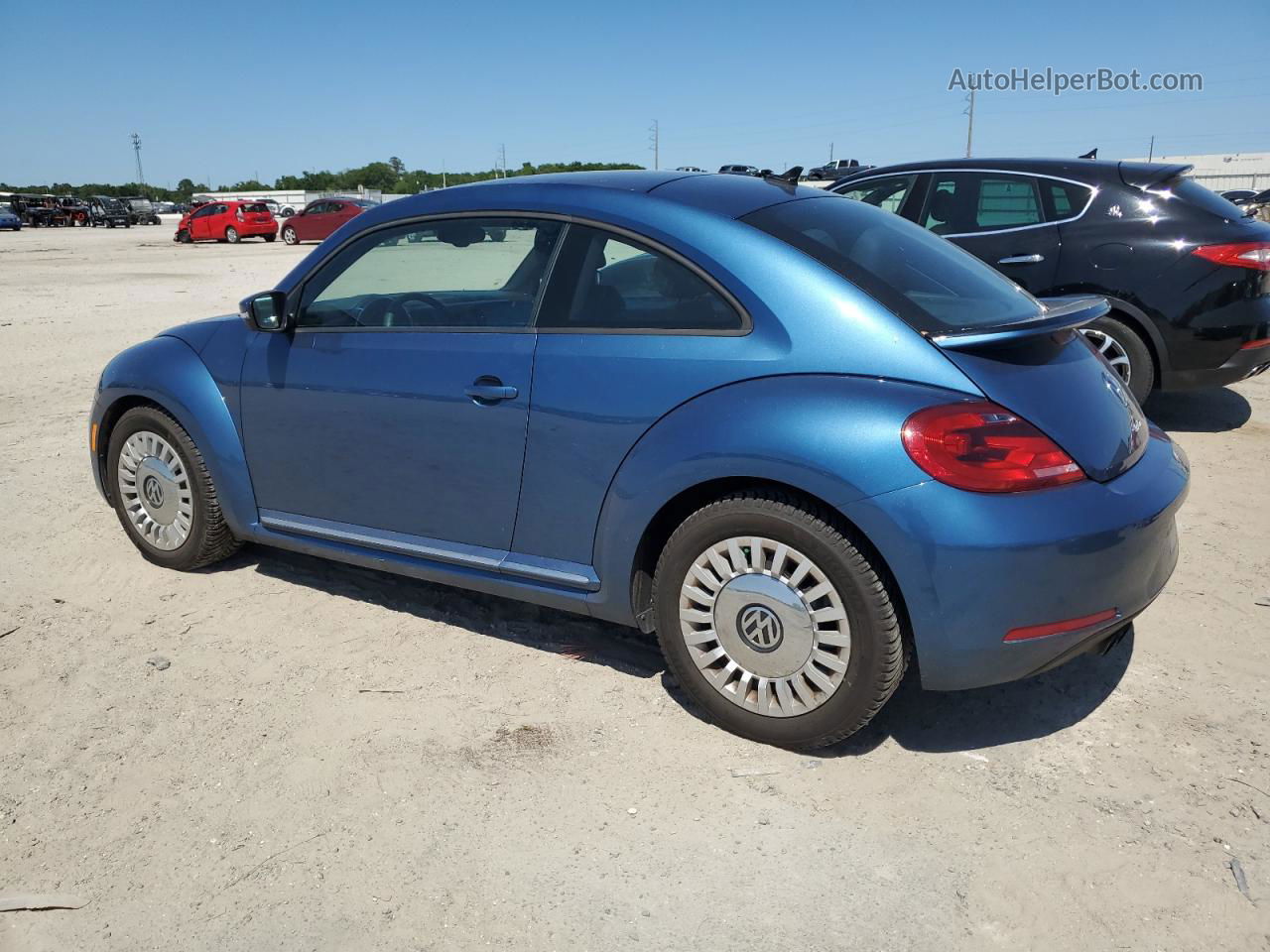 2016 Volkswagen Beetle Se Синий vin: 3VWJ07AT1GM615330