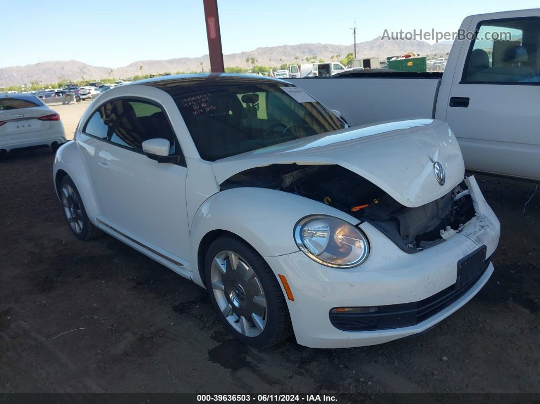 2014 Volkswagen Beetle 1.8t Белый vin: 3VWJ07AT3EM633468