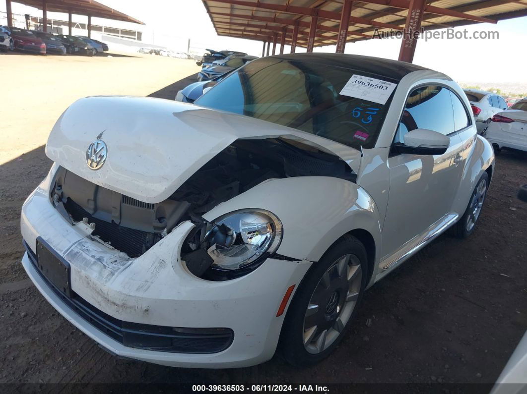 2014 Volkswagen Beetle 1.8t White vin: 3VWJ07AT3EM633468