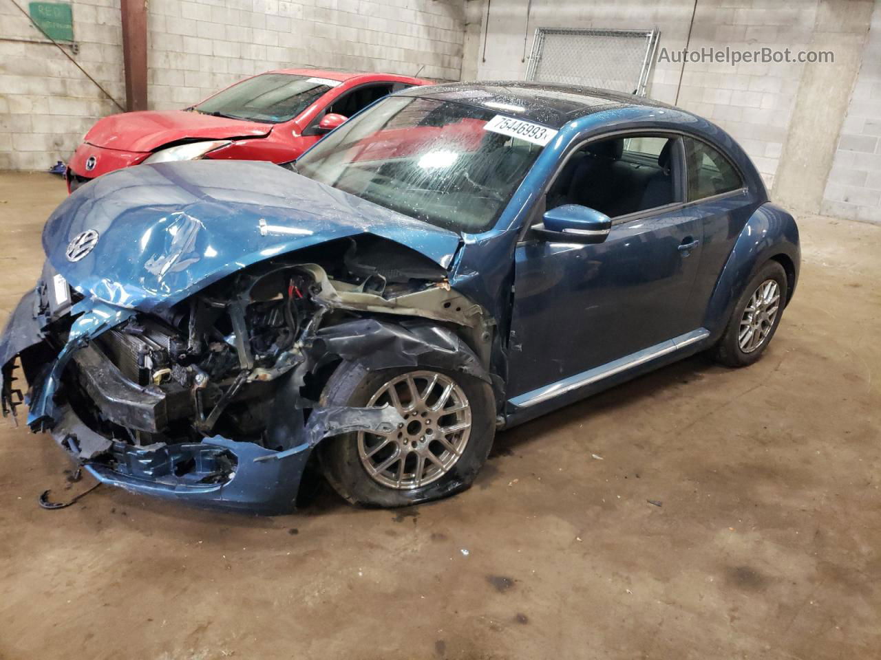 2016 Volkswagen Beetle Se Blue vin: 3VWJ07AT3GM627172