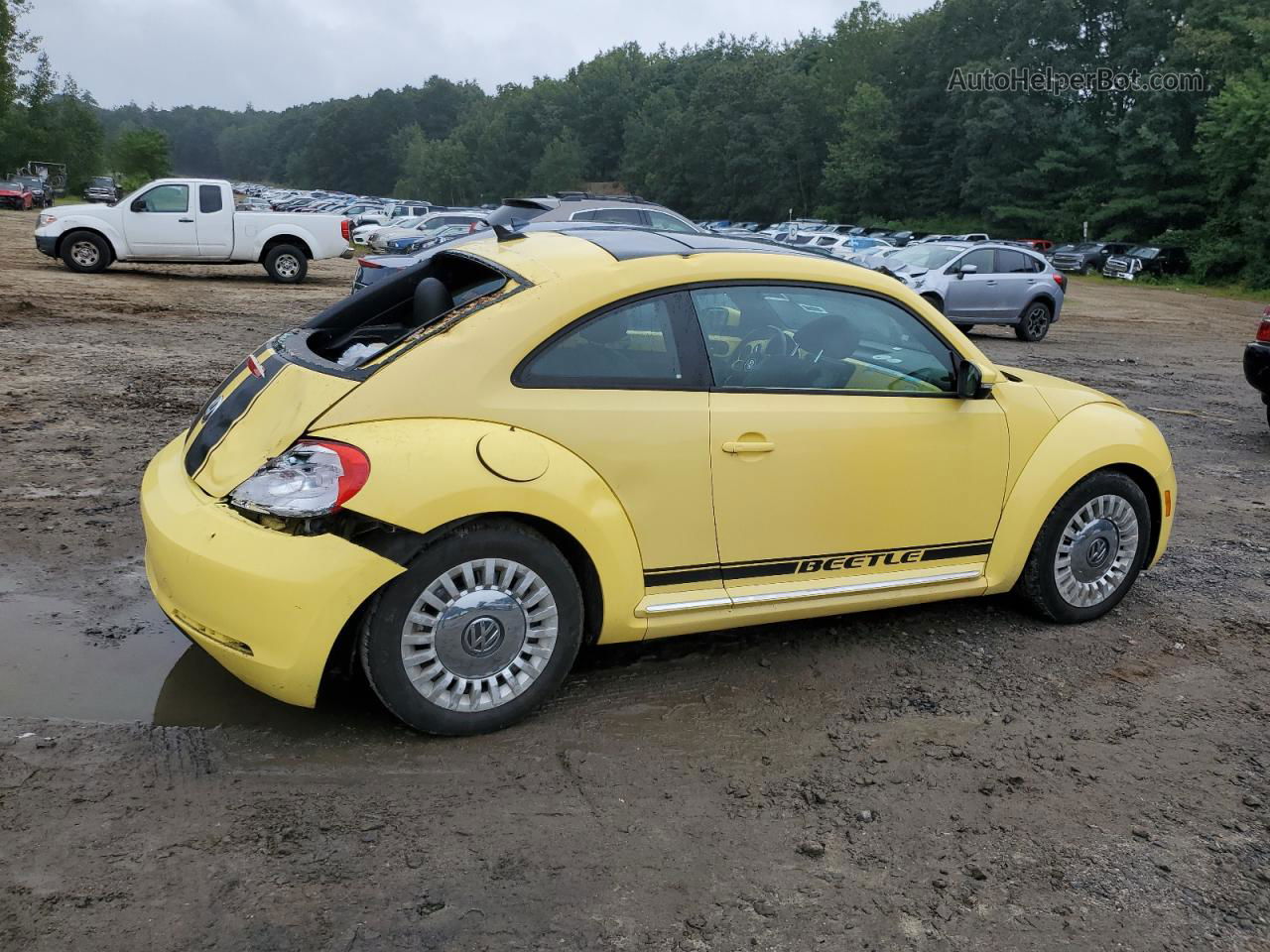 2014 Volkswagen Beetle  Yellow vin: 3VWJ07AT4EM662123