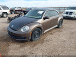 2014 Volkswagen Beetle 1.8t Brown vin: 3VWJ07AT4EM665460