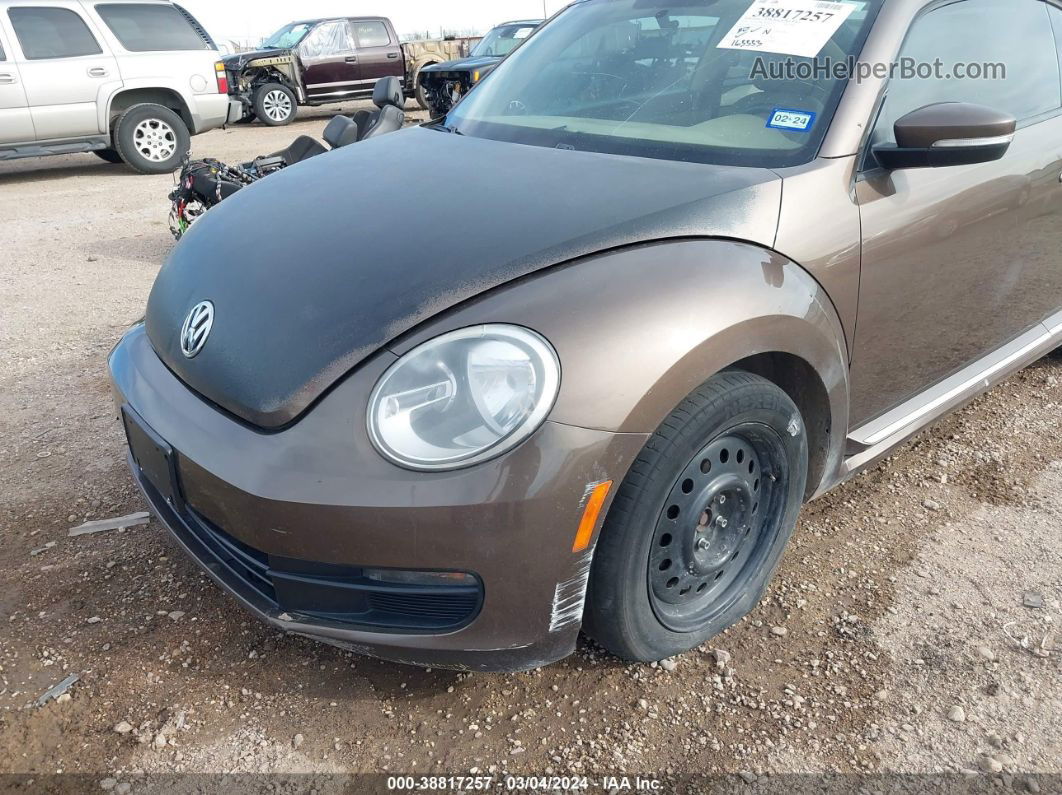 2014 Volkswagen Beetle 1.8t Brown vin: 3VWJ07AT4EM665460