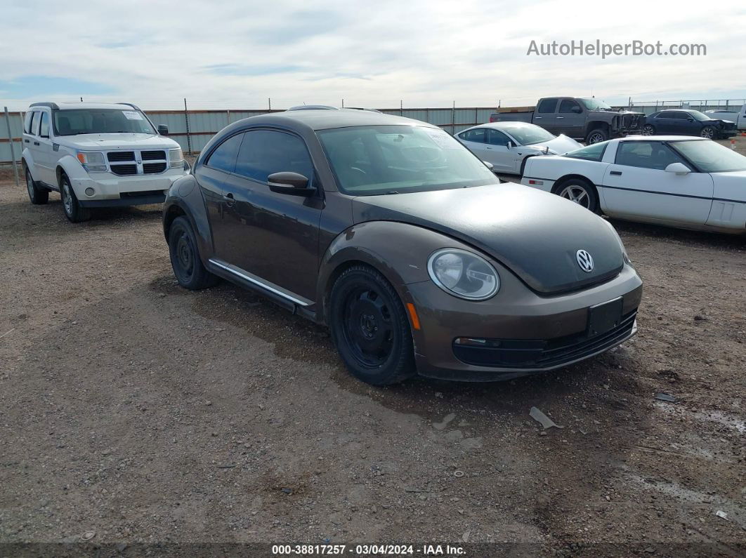 2014 Volkswagen Beetle 1.8t Brown vin: 3VWJ07AT4EM665460