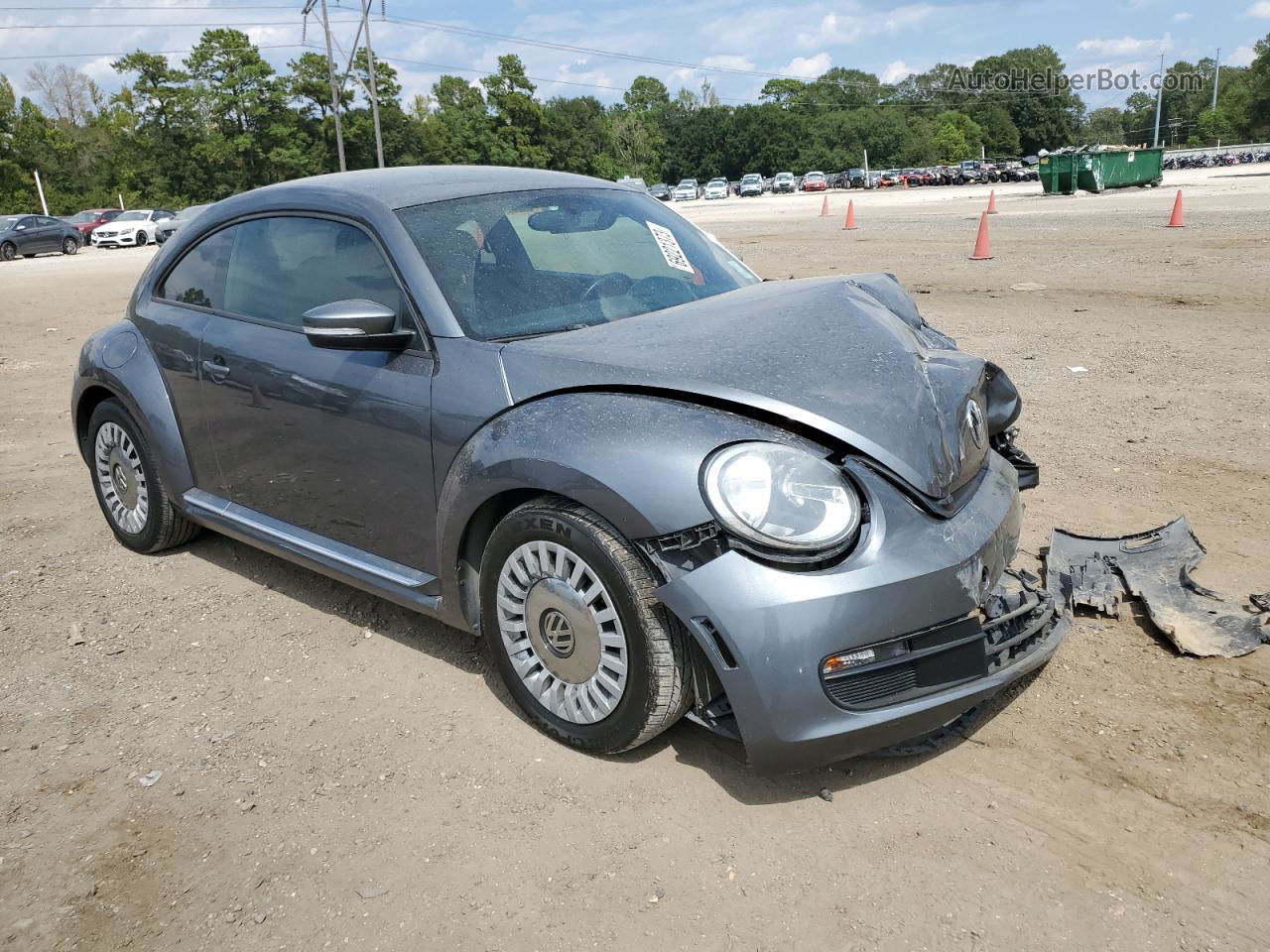 2014 Volkswagen Beetle  Gray vin: 3VWJ07AT7EM660799