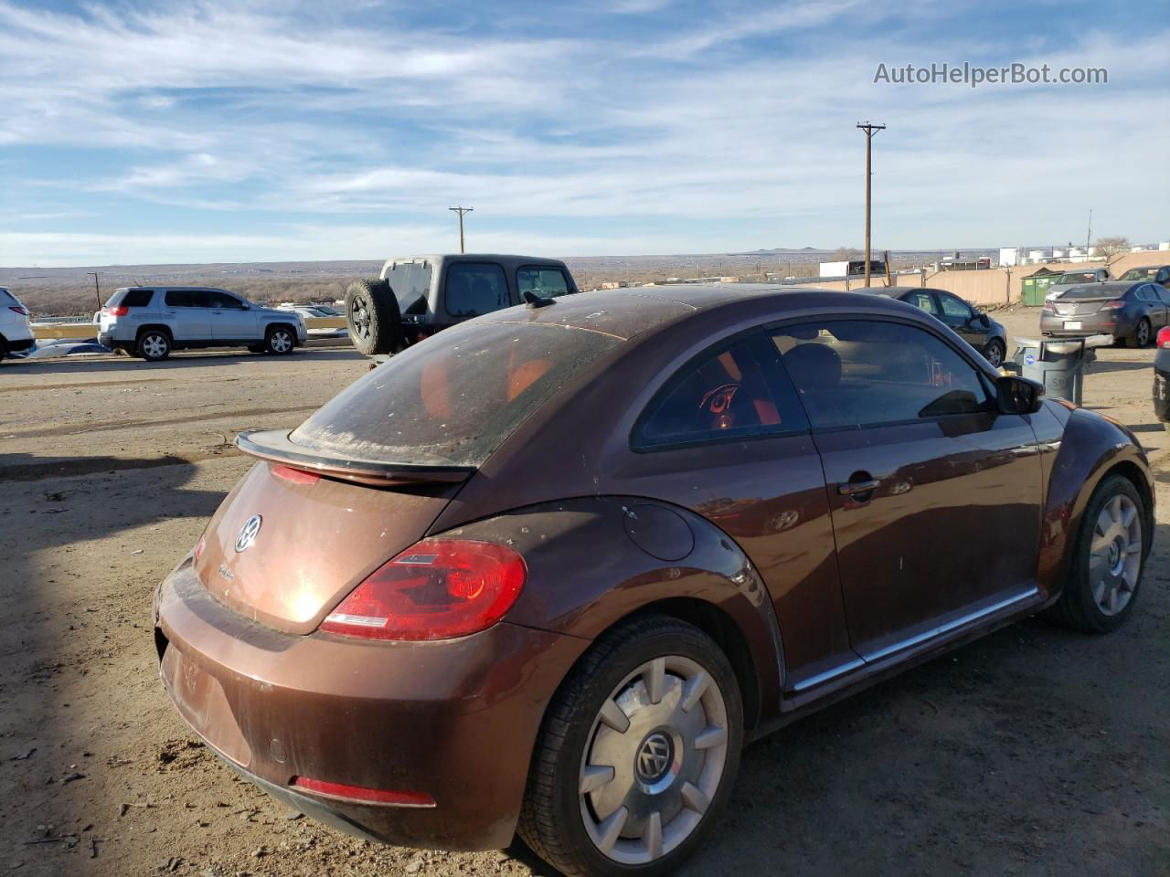 2016 Volkswagen Beetle Se Brown vin: 3VWJ07AT7GM635887