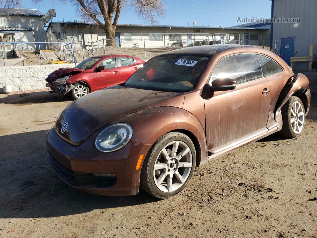 2016 Volkswagen Beetle Se Brown vin: 3VWJ07AT7GM635887