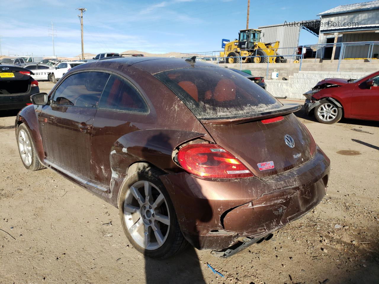 2016 Volkswagen Beetle Se Brown vin: 3VWJ07AT7GM635887