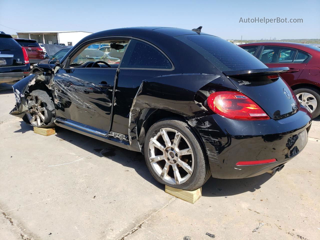 2016 Volkswagen Beetle Se Black vin: 3VWJ07AT8GM628107