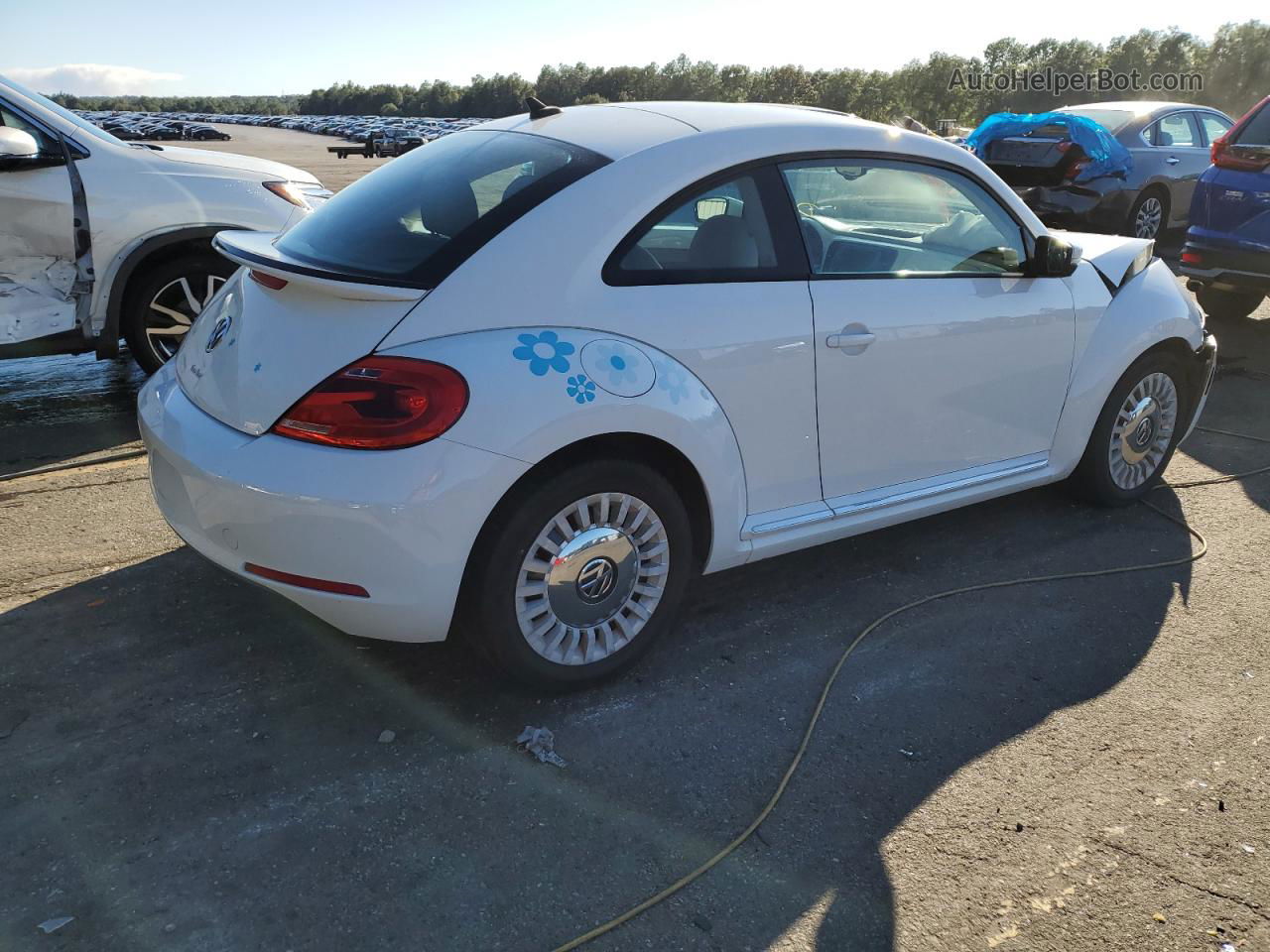 2016 Volkswagen Beetle Se White vin: 3VWJ17AT0GM604526