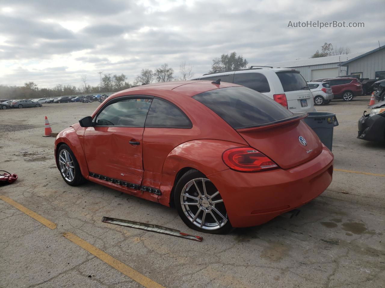 2016 Volkswagen Beetle Se Orange vin: 3VWJ17AT0GM636084