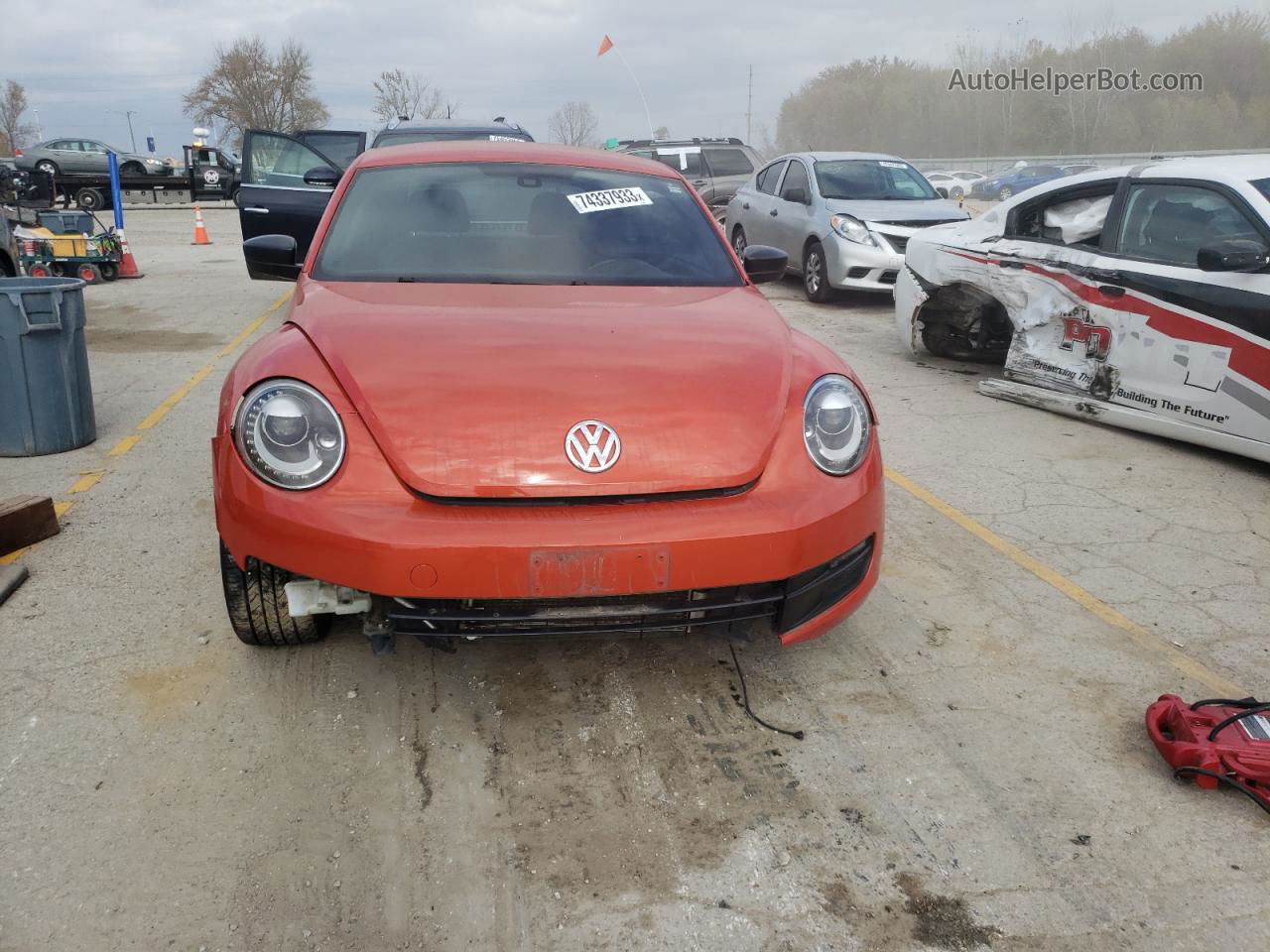 2016 Volkswagen Beetle Se Оранжевый vin: 3VWJ17AT0GM636084