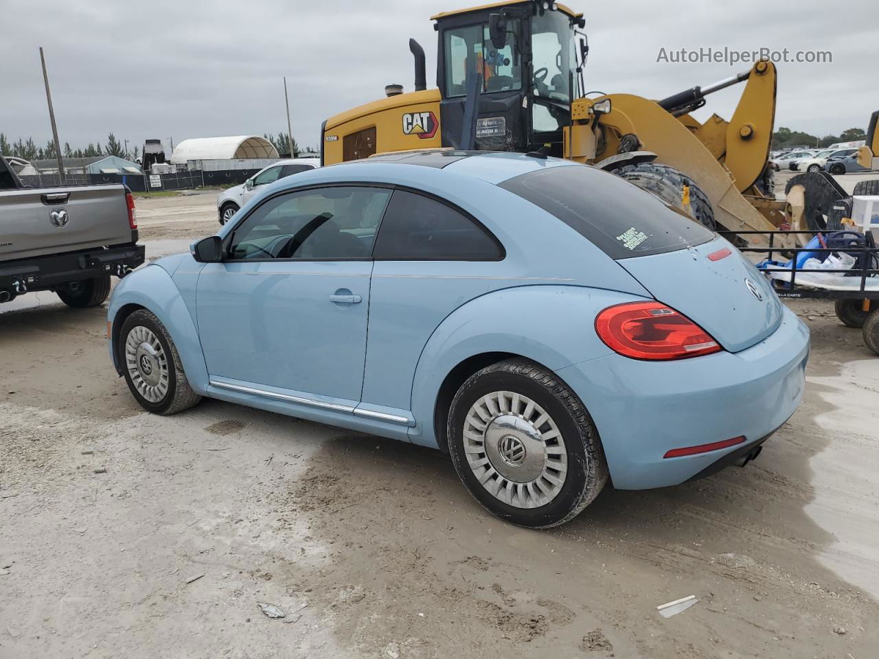 2014 Volkswagen Beetle  Бирюзовый vin: 3VWJ17AT1EM660360