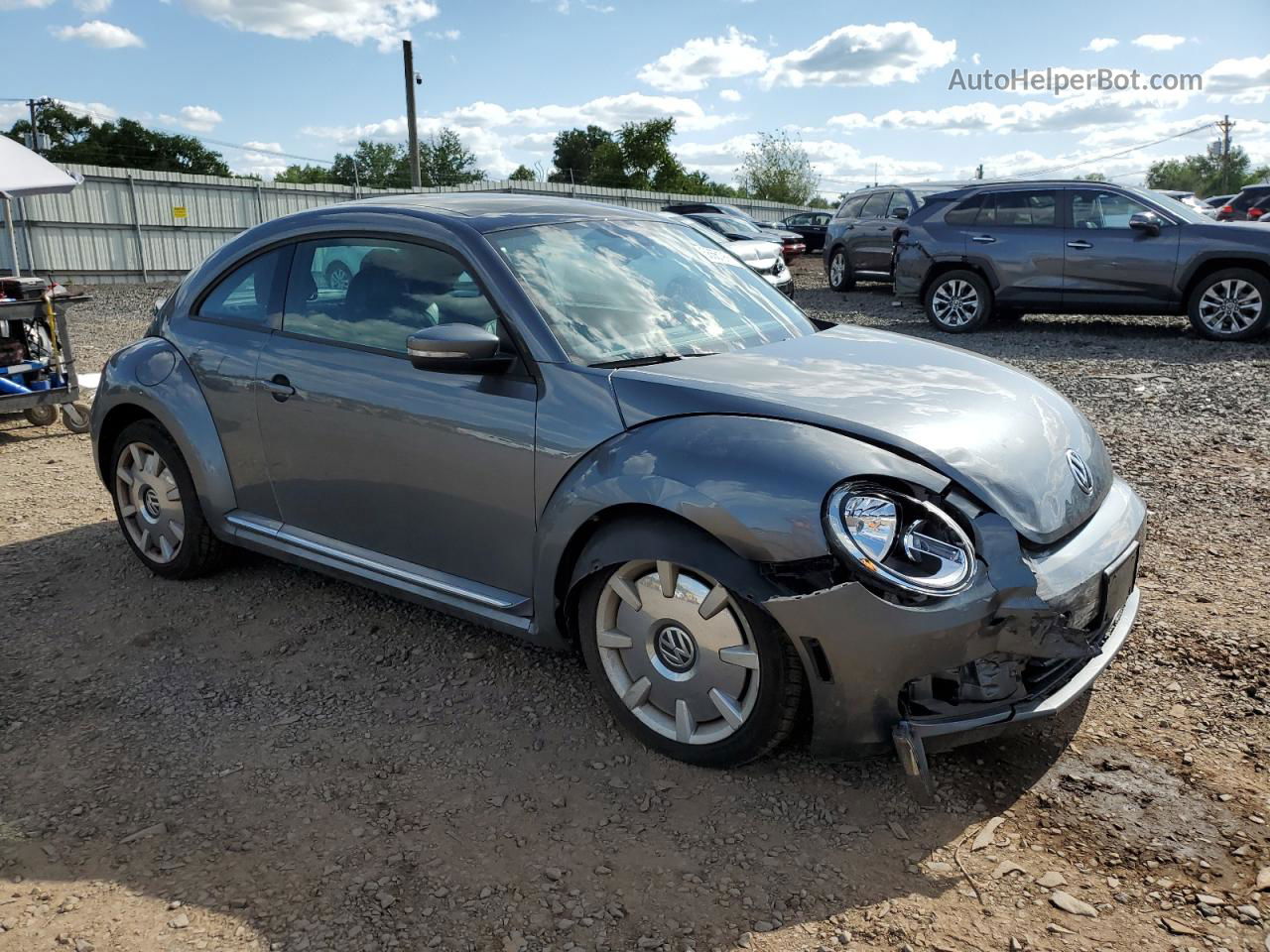 2016 Volkswagen Beetle Se Gray vin: 3VWJ17AT1GM606706