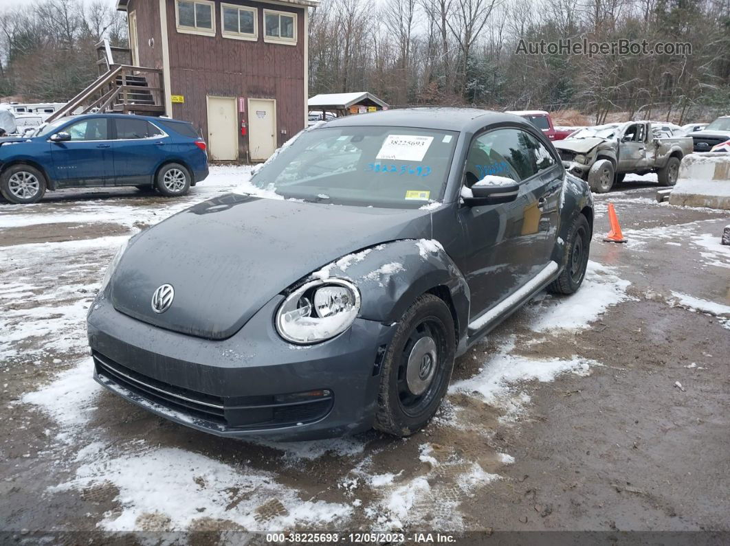 2016 Volkswagen Beetle 1.8t Se/1.8t Sel Gray vin: 3VWJ17AT1GM633954