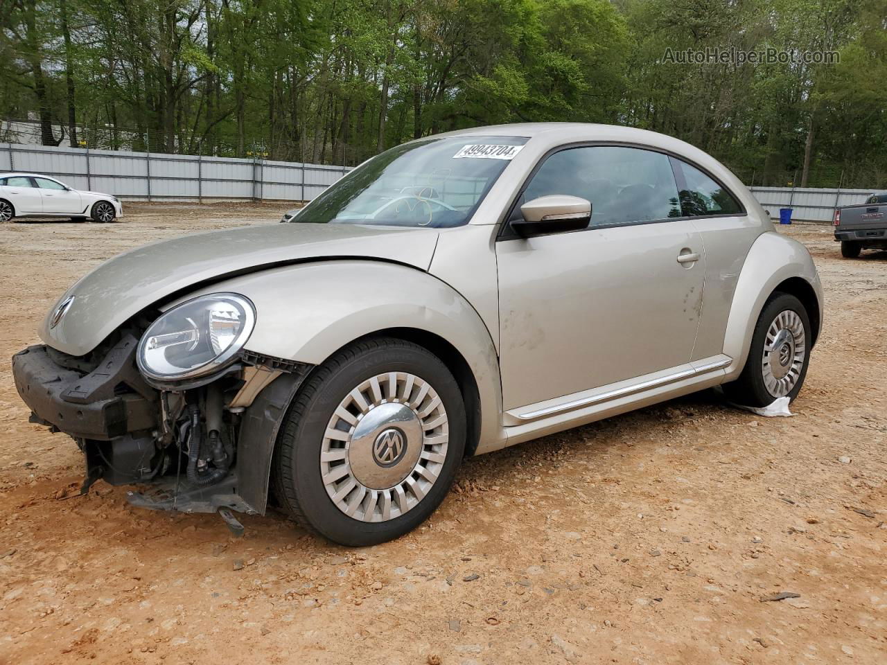 2016 Volkswagen Beetle Se Beige vin: 3VWJ17AT2GM604351