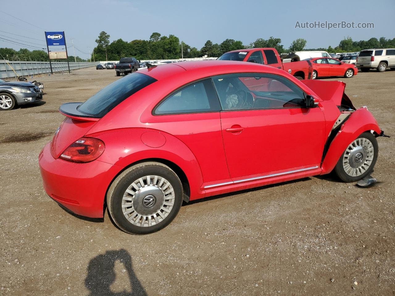 2016 Volkswagen Beetle Se Red vin: 3VWJ17AT2GM635292