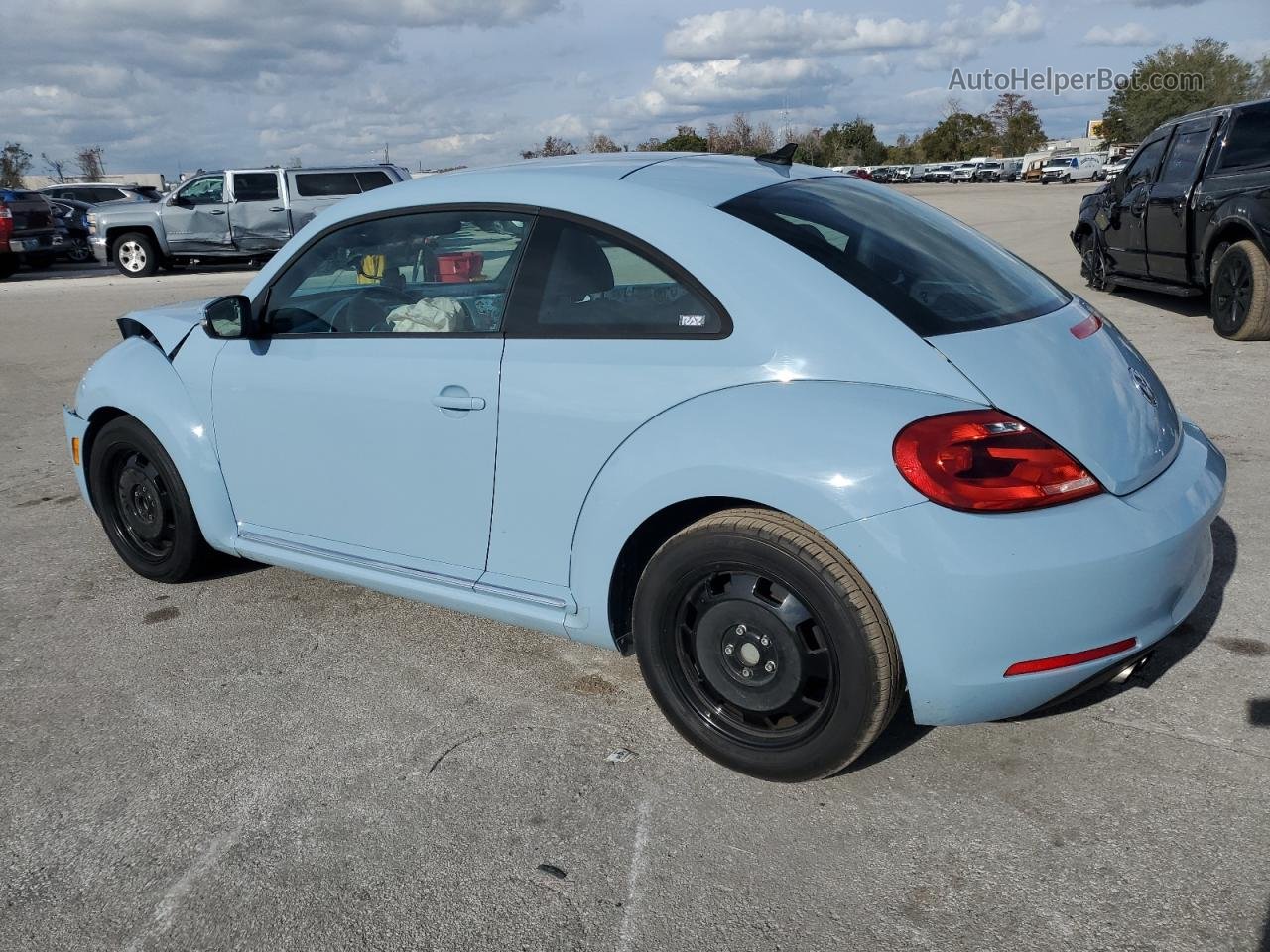 2014 Volkswagen Beetle  Синий vin: 3VWJ17AT3EM666211