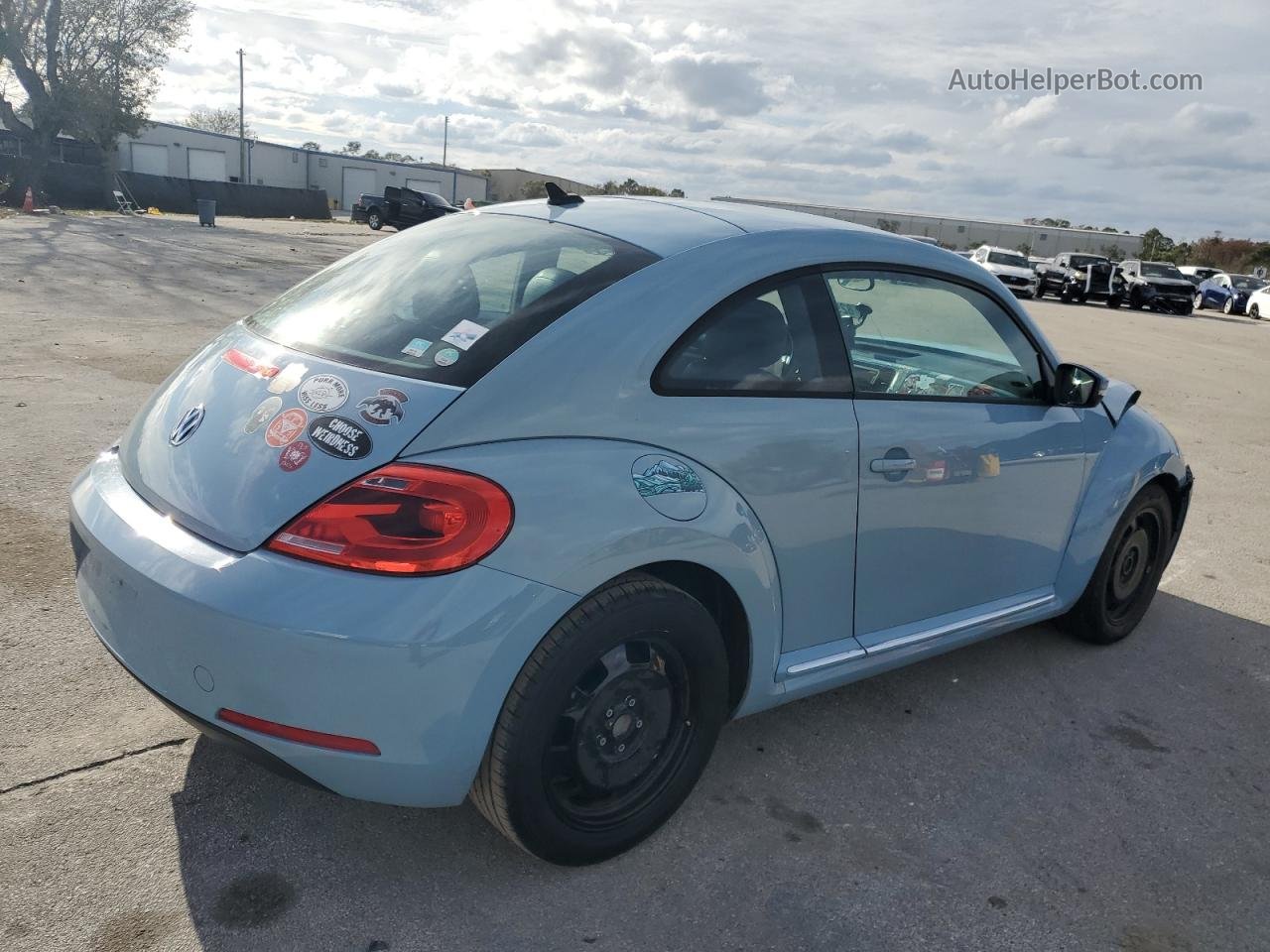 2014 Volkswagen Beetle  Синий vin: 3VWJ17AT3EM666211