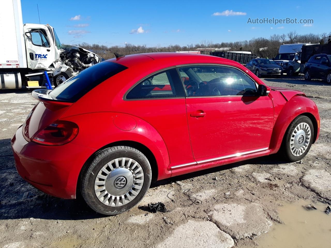 2016 Volkswagen Beetle Se Red vin: 3VWJ17AT3GM602382