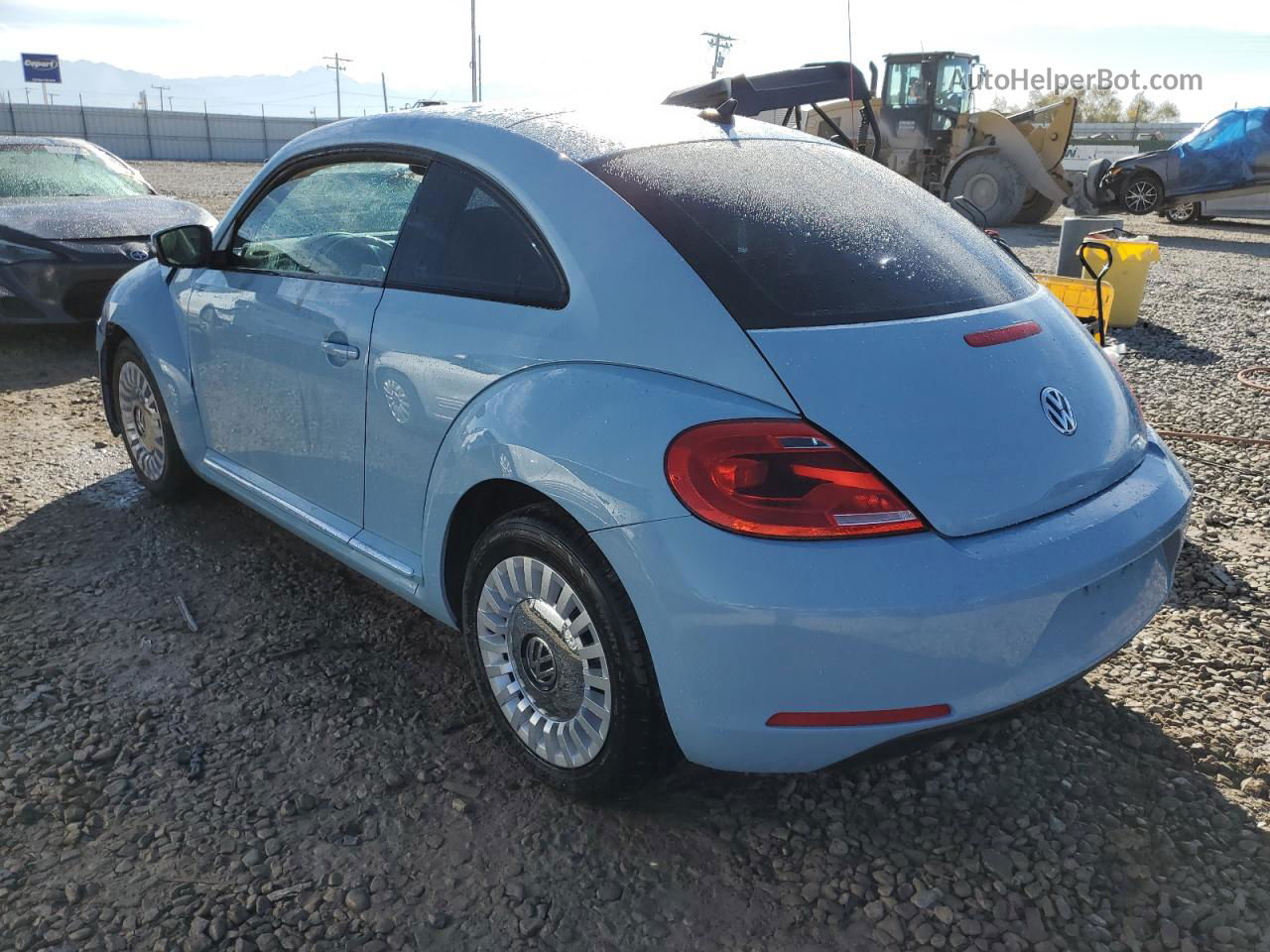 2014 Volkswagen Beetle  Blue vin: 3VWJ17AT4EM637624