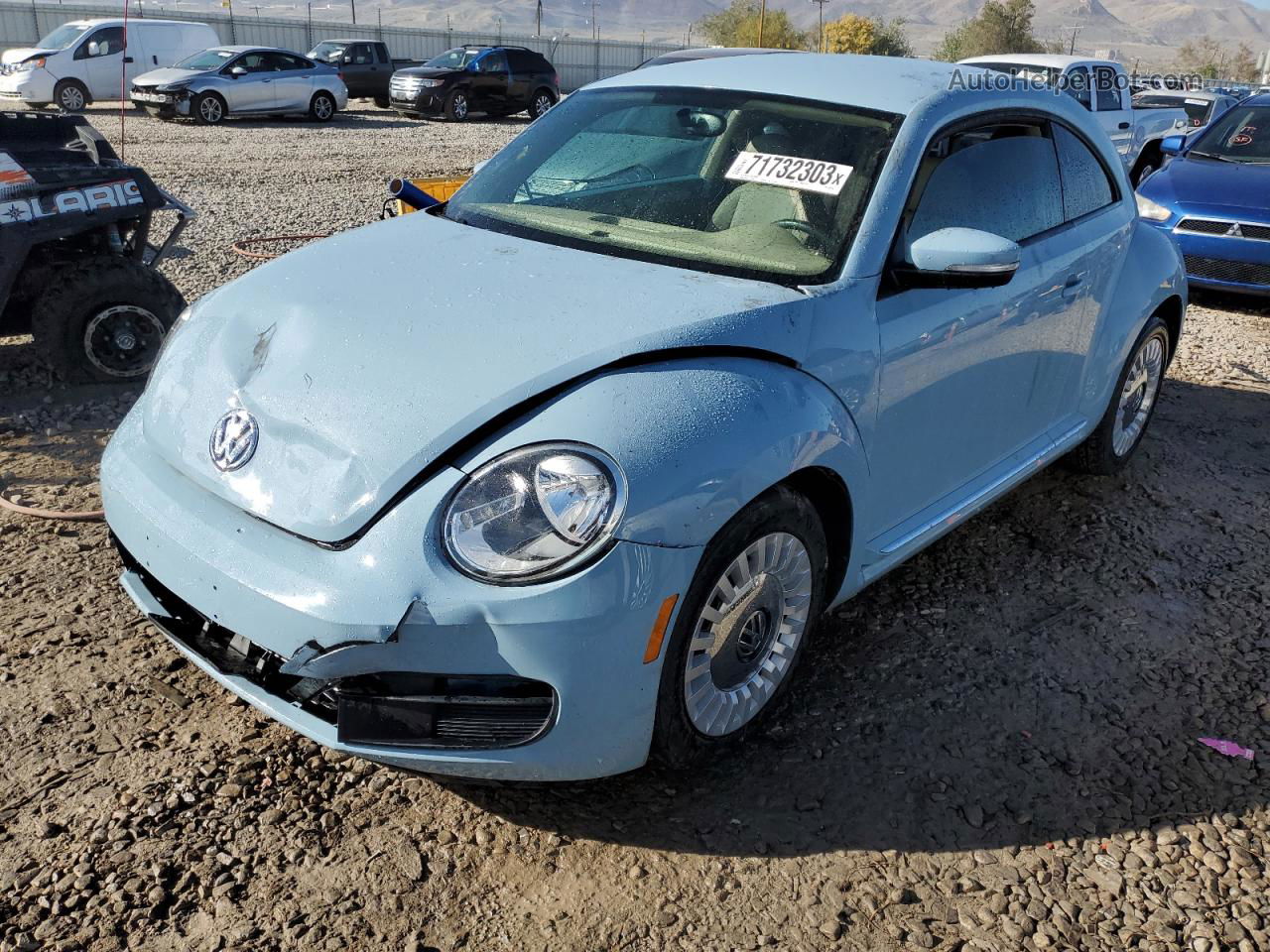 2014 Volkswagen Beetle  Blue vin: 3VWJ17AT4EM637624