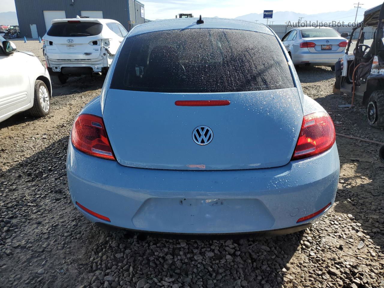 2014 Volkswagen Beetle  Blue vin: 3VWJ17AT4EM637624