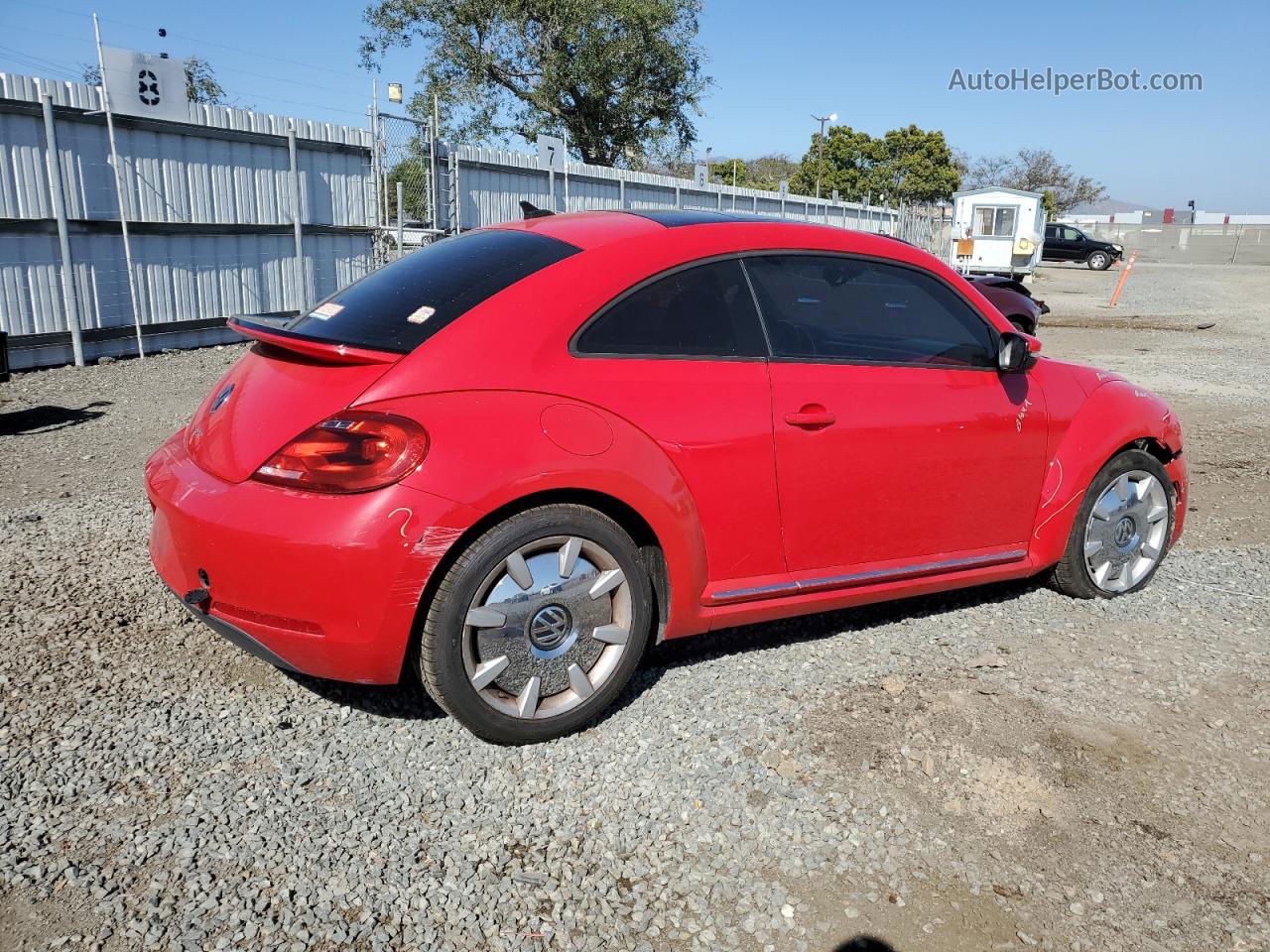 2016 Volkswagen Beetle Se Red vin: 3VWJ17AT5GM632144