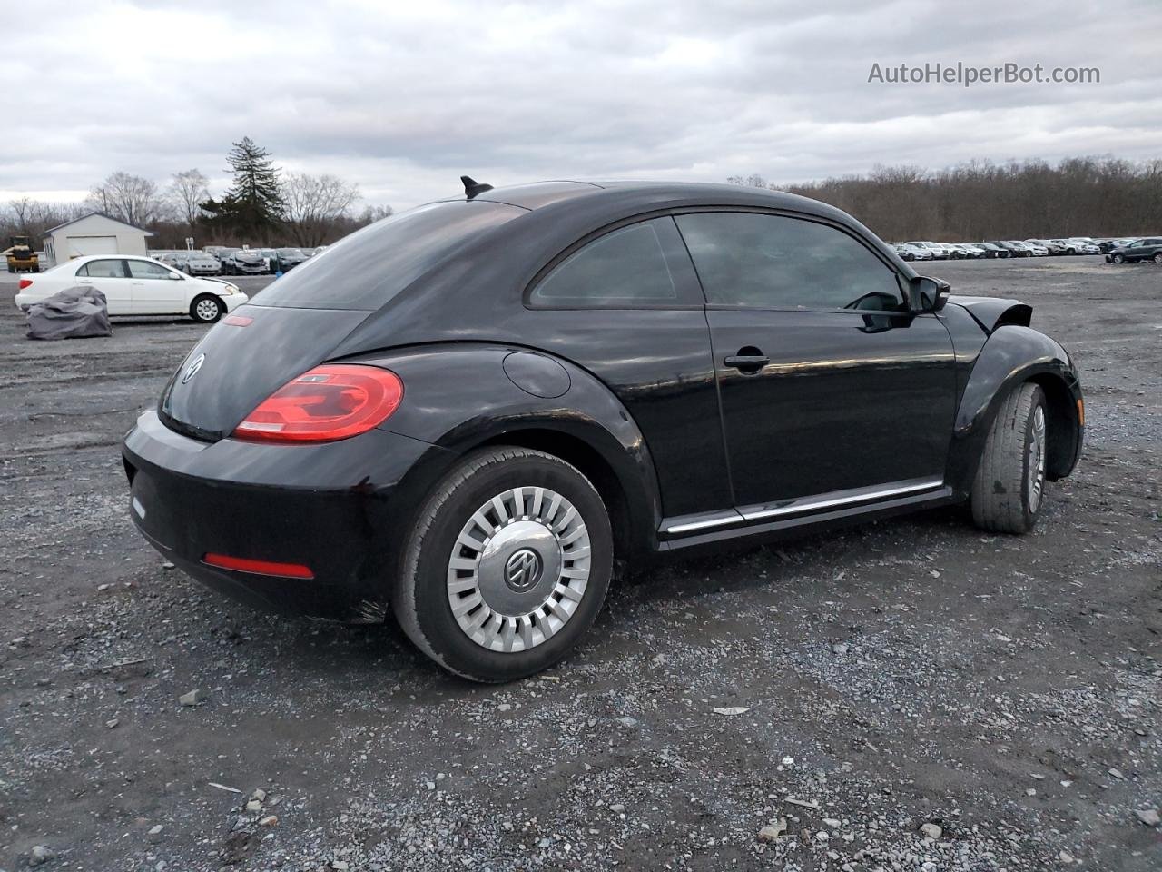 2014 Volkswagen Beetle  Черный vin: 3VWJ17AT6EM638094