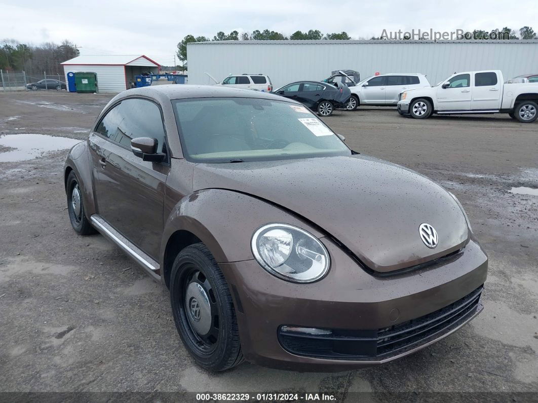 2016 Volkswagen Beetle 1.8t Se Brown vin: 3VWJ17AT6GM606118