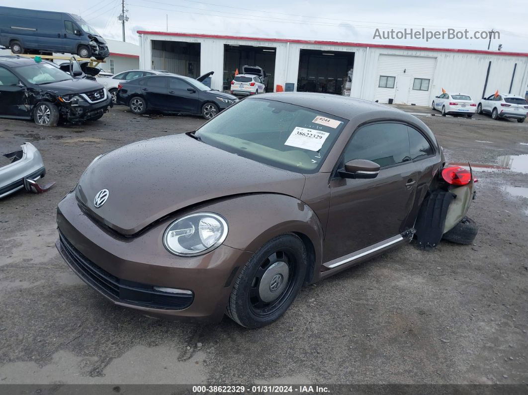 2016 Volkswagen Beetle 1.8t Se Brown vin: 3VWJ17AT6GM606118