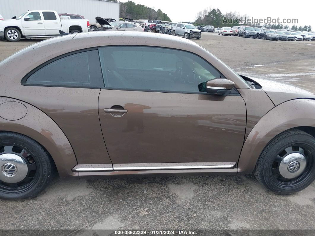 2016 Volkswagen Beetle 1.8t Se Brown vin: 3VWJ17AT6GM606118