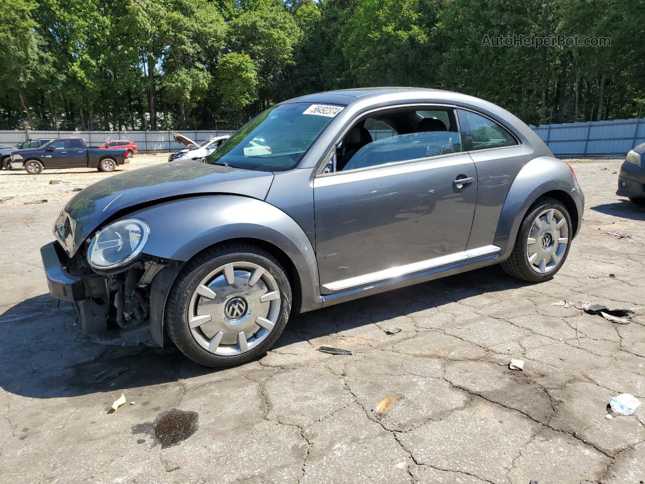 2014 Volkswagen Beetle  Серый vin: 3VWJ17AT7EM658547