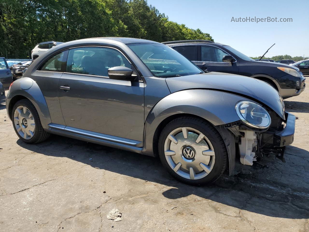 2014 Volkswagen Beetle  Серый vin: 3VWJ17AT7EM658547