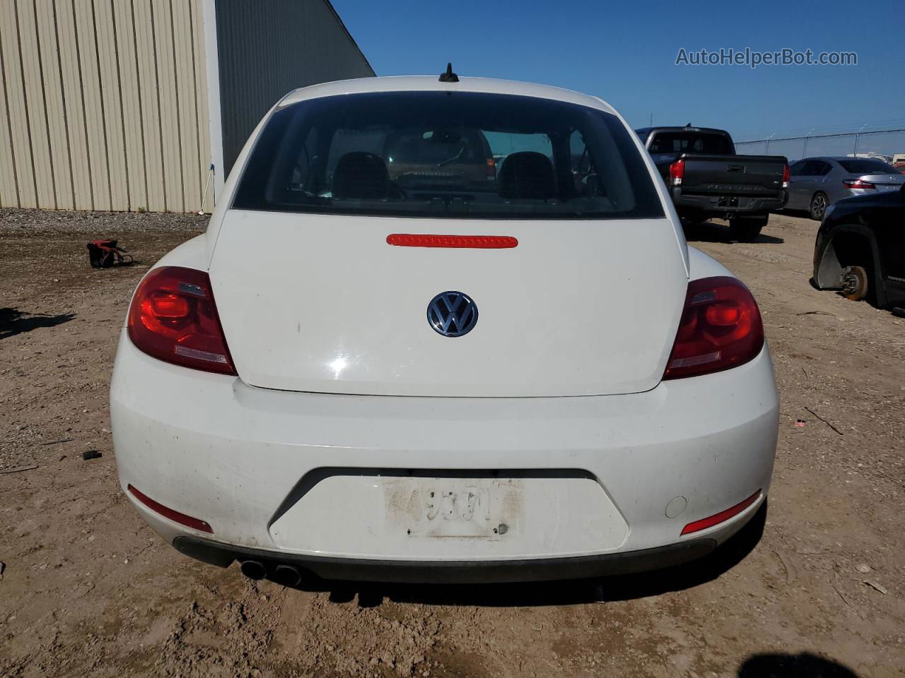 2014 Volkswagen Beetle  Белый vin: 3VWJ17AT7EM663215