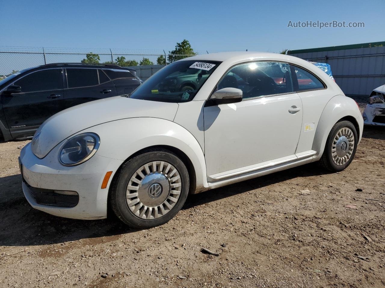 2014 Volkswagen Beetle  Белый vin: 3VWJ17AT7EM663215