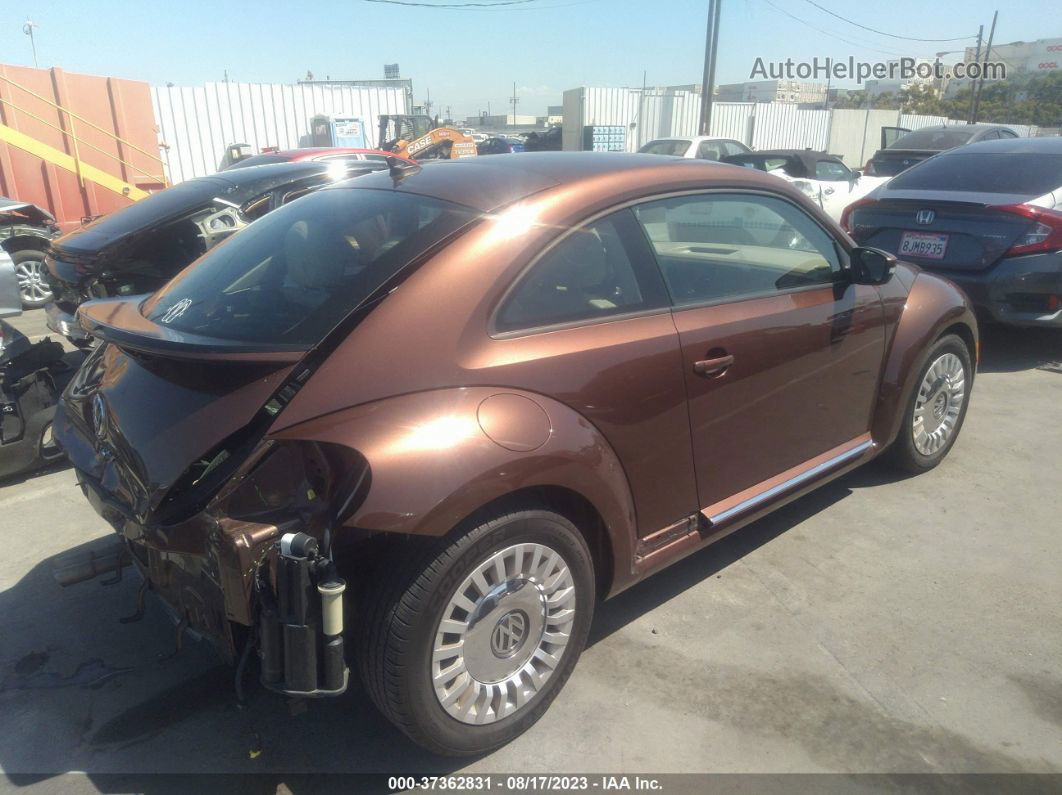 2016 Volkswagen Beetle Coupe 1.8t Se Brown vin: 3VWJ17AT8GM626760