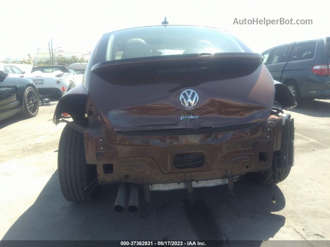 2016 Volkswagen Beetle Coupe 1.8t Se Brown vin: 3VWJ17AT8GM626760