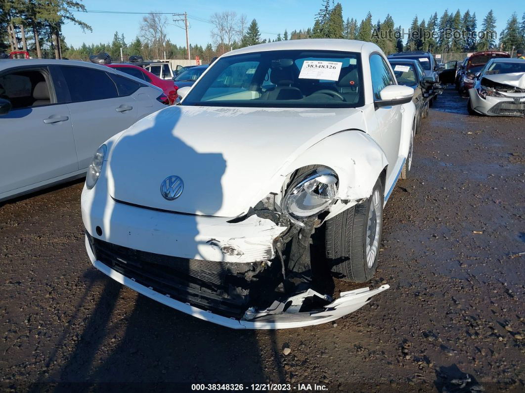 2014 Volkswagen Beetle 1.8t White vin: 3VWJ17AT9EM637568