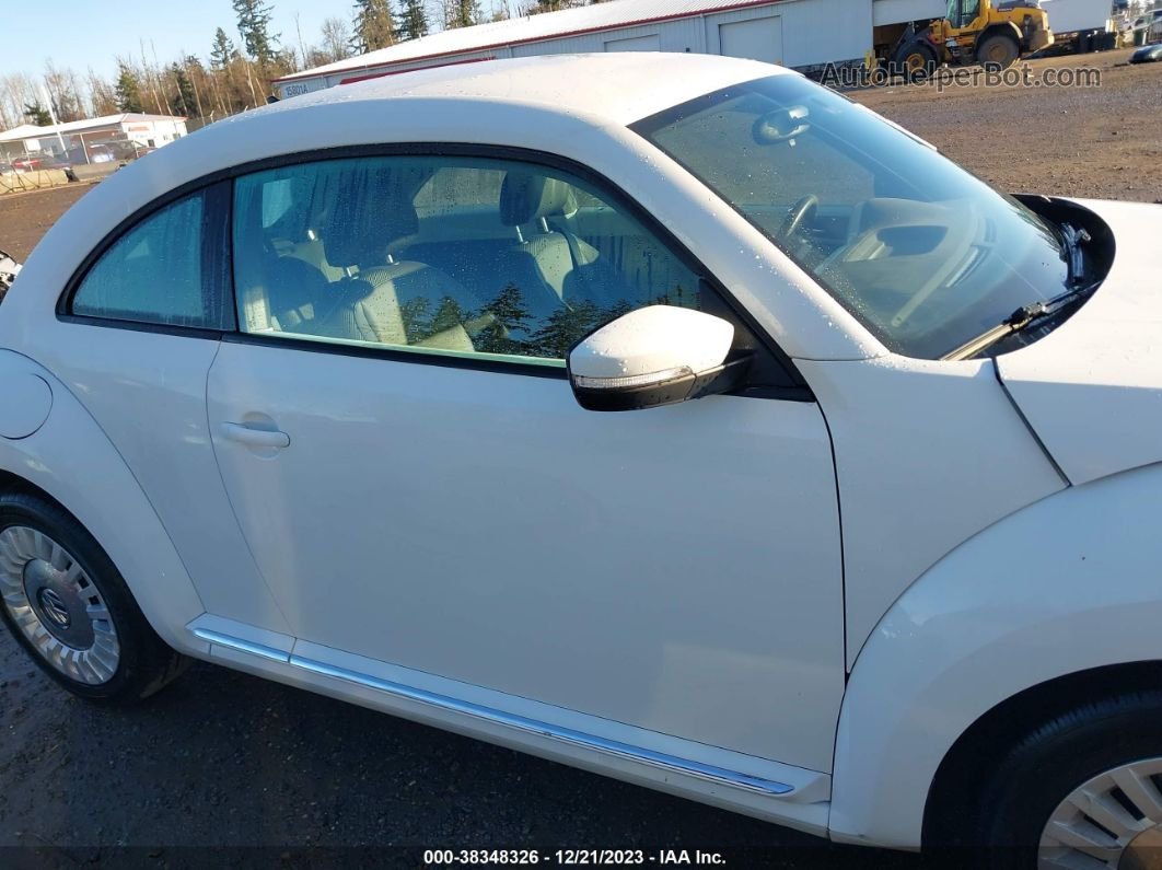 2014 Volkswagen Beetle 1.8t White vin: 3VWJ17AT9EM637568