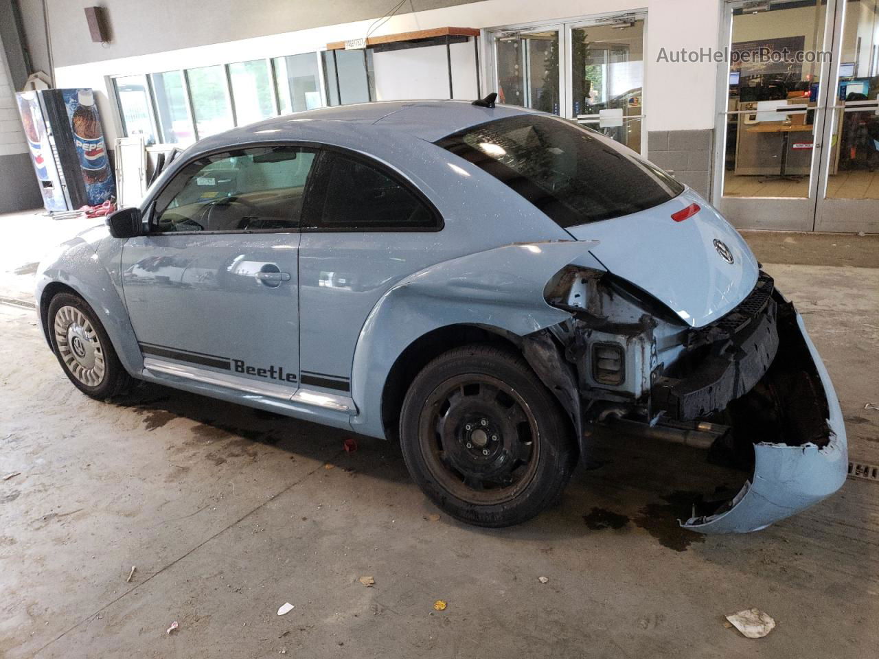 2014 Volkswagen Beetle  Blue vin: 3VWJ17AT9EM661059