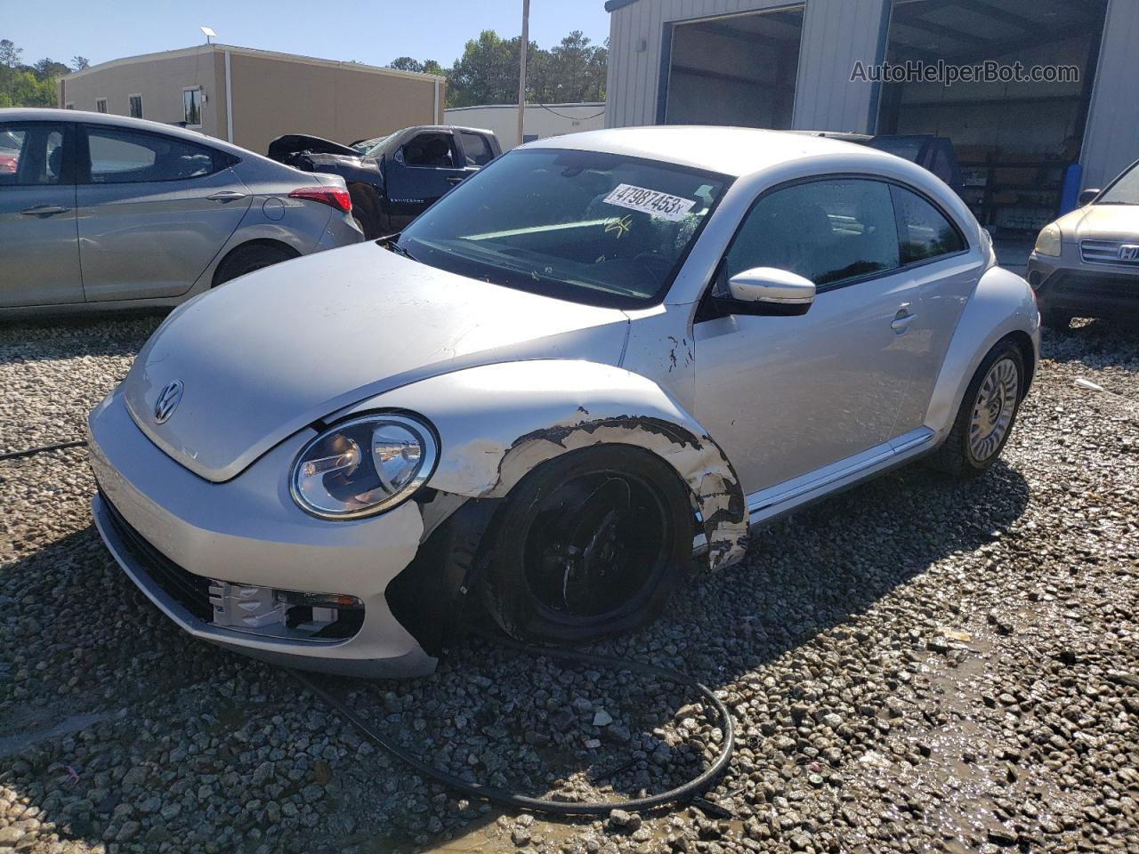 2016 Volkswagen Beetle Se Silver vin: 3VWJ17AT9GM606629