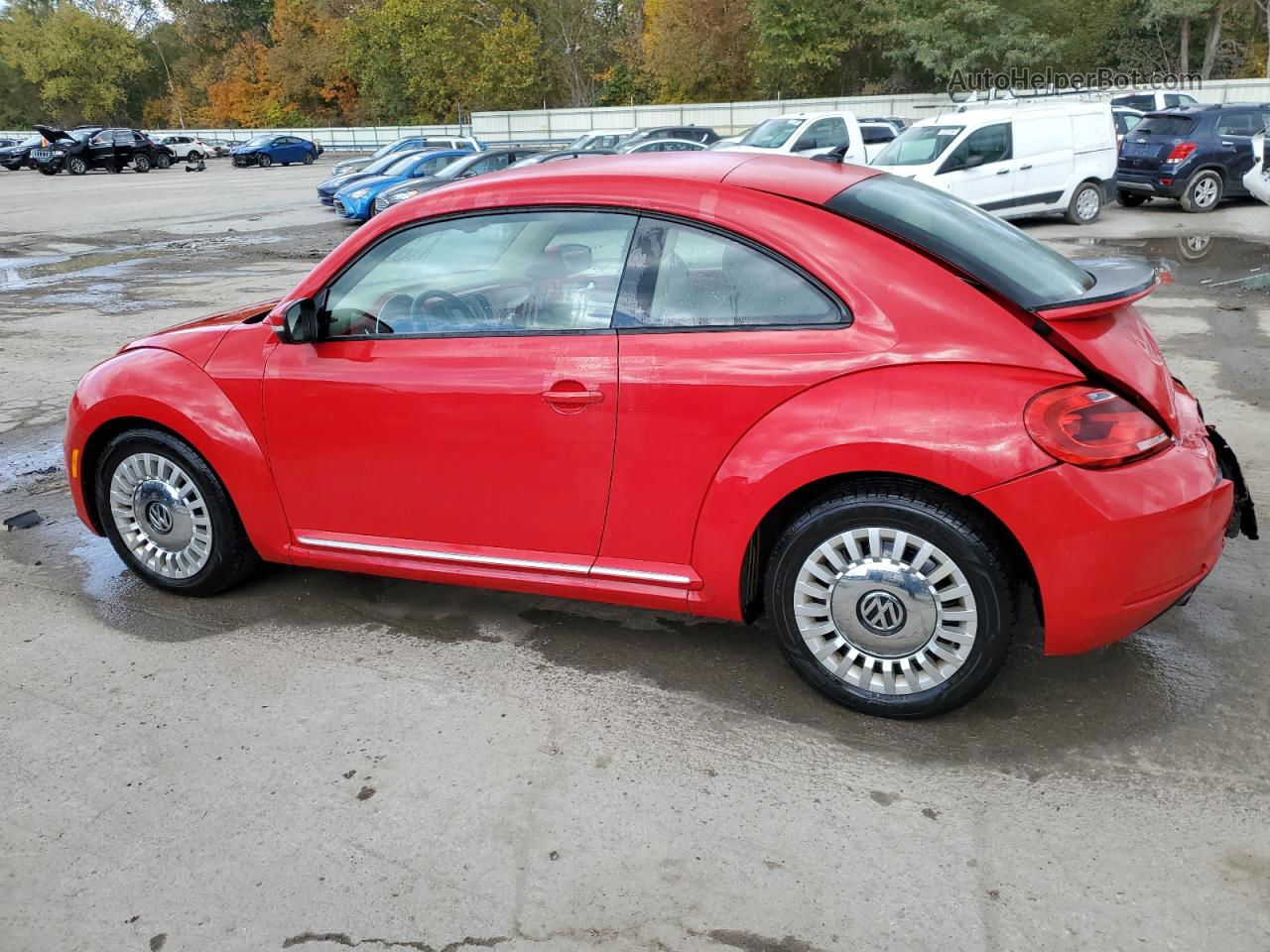 2016 Volkswagen Beetle Se Red vin: 3VWJ17ATXGM616098