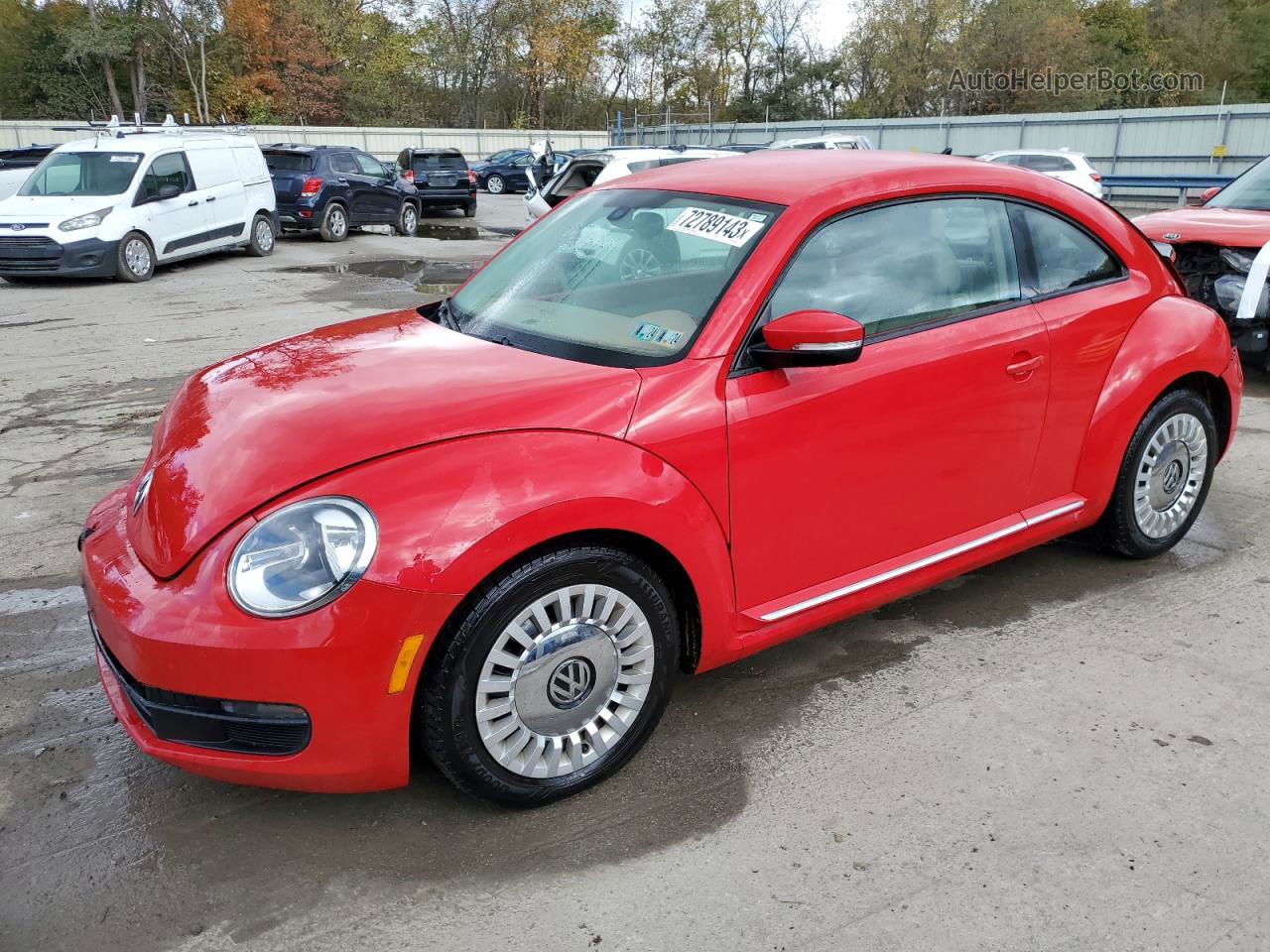 2016 Volkswagen Beetle Se Red vin: 3VWJ17ATXGM616098