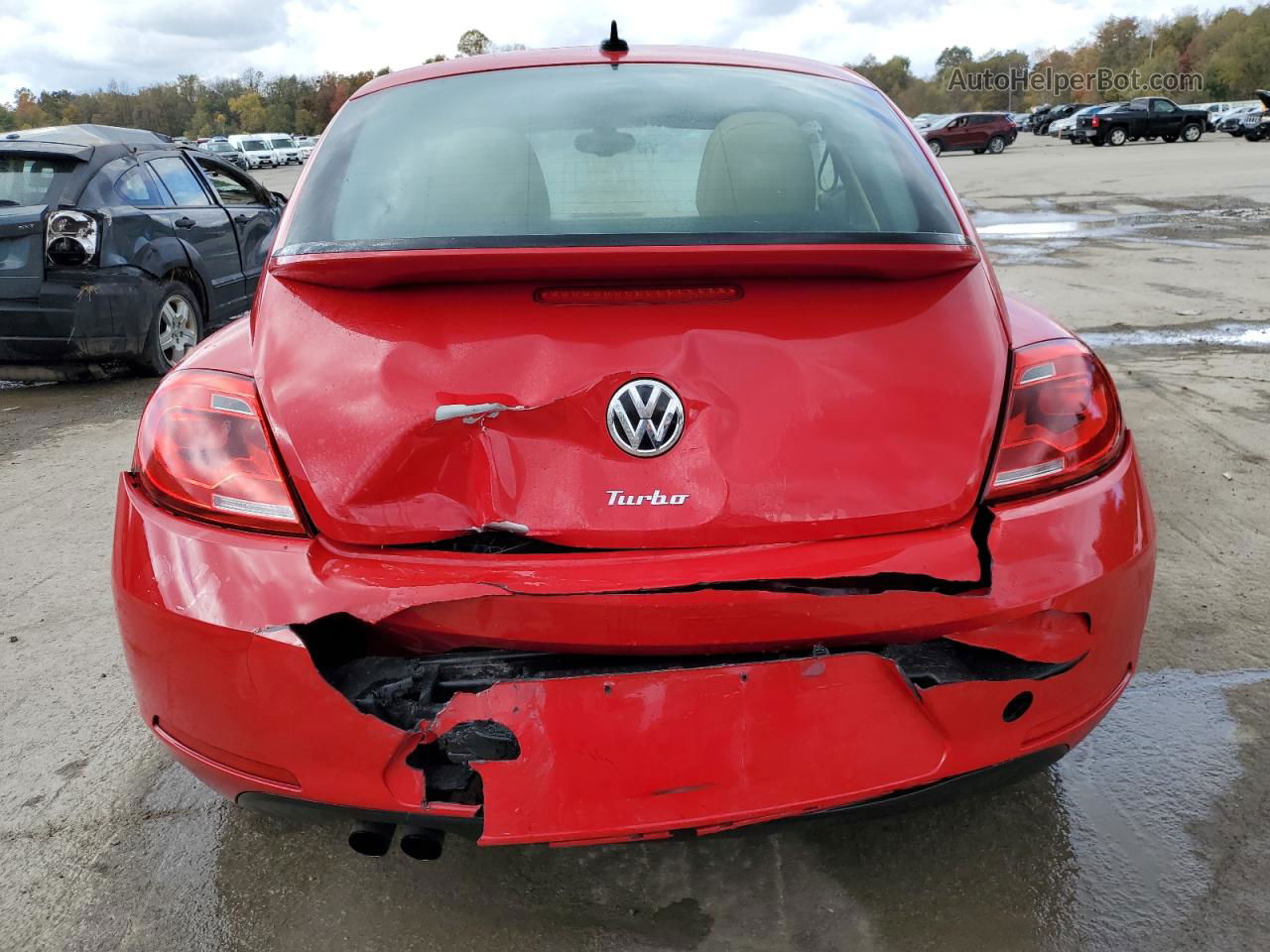 2016 Volkswagen Beetle Se Red vin: 3VWJ17ATXGM616098