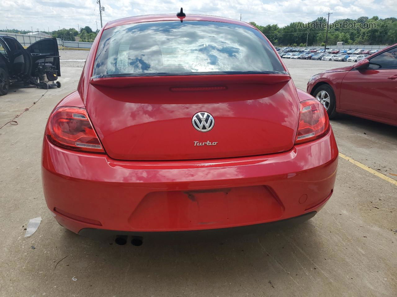 2016 Volkswagen Beetle Se Red vin: 3VWJ17ATXGM634603